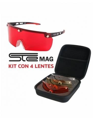 Gafas de tiro con 4 lentes Ste mag trap