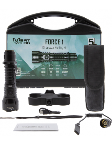 Linterna Bat Vision Force one 1000 lm