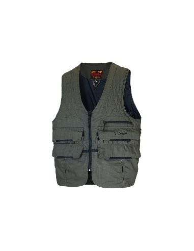 Chaleco Benisport Doble Morral Caqui