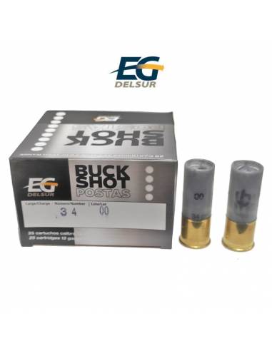 Cartucho Delsur Buck Shot 36g 9 bolas...