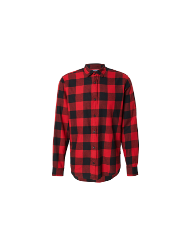 Camisa Hombre Cuadros Roja