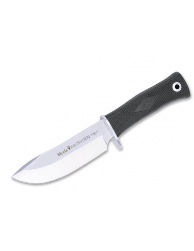 Cuchillo Muela Aborigen Mango Goma Negro