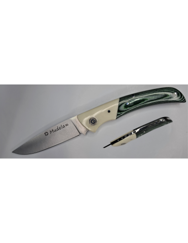 Navaja Mova Virola Marfil y Mango Verde