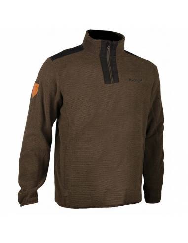 Jersey Cremallera Kaki y Negro Somlys