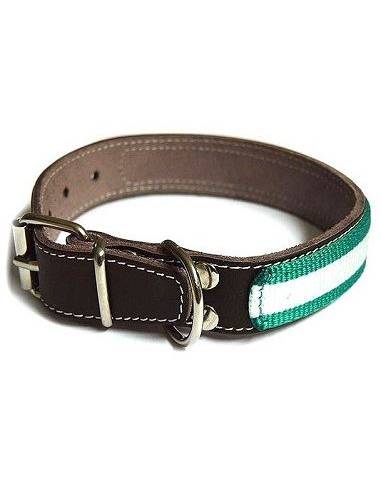 Collar Cinta Andalucia y Cuero 45 cm