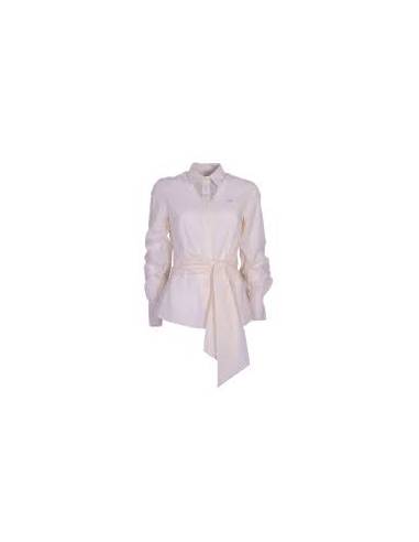 Camisa Plumetti Liso Mujer Beige