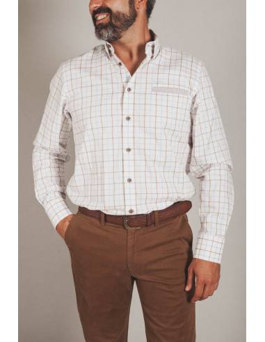 Camisa Dandy Hombre Rojo Cuadros