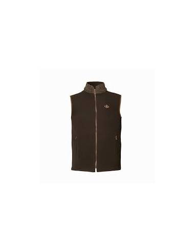 Chaleco Polar Hombre Marron