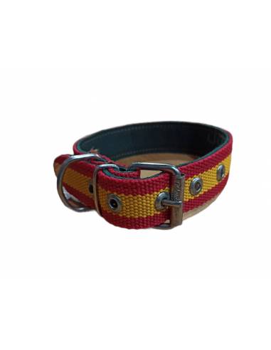 Collar Perro España Nylon y Cuero