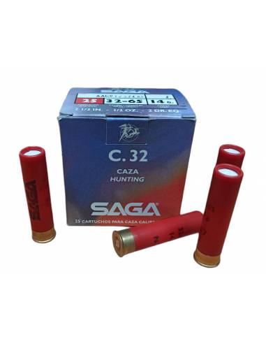 CARTUCHO SAGA CAL. 32 14 GR.