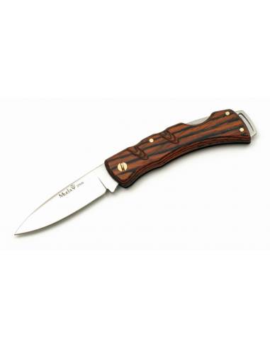Navaja muela de madera laminada roja