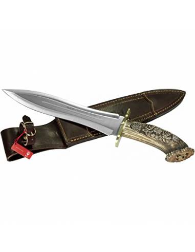 Cuchillo de muela podenquero tallado...