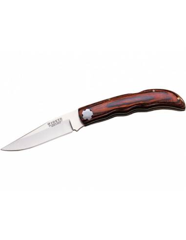 Navaja Pointer Puño Madera Roja Hoja 9cm