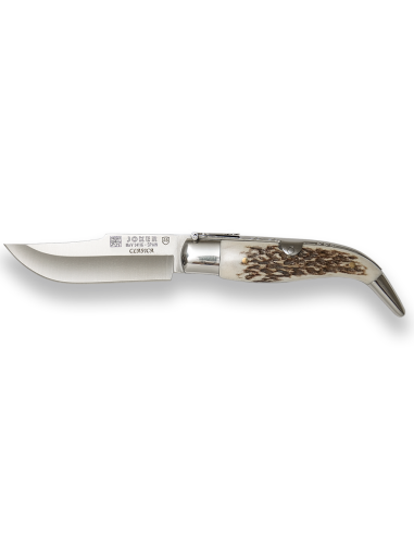 Navaja Joker con puño de ciervo y...