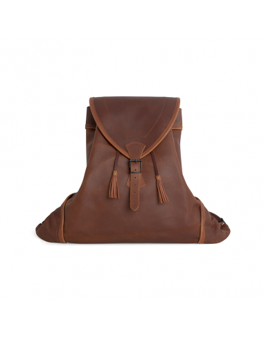 Mochila zurron piel de becerro artesania