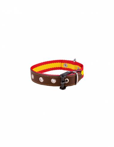 Collar España de nylon y cuero