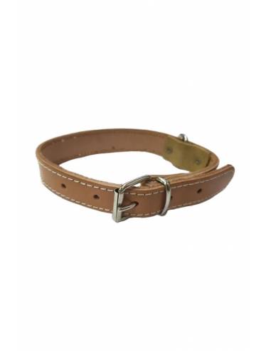Collar Jumbo en vaqueta natural