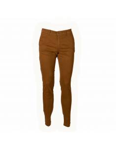 Pantalon chino marrón para...